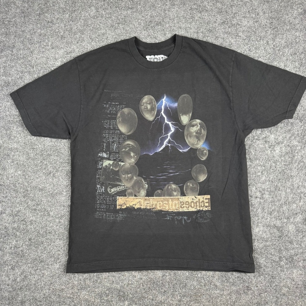 Travis Scott T-Shirt Mens XL Black Utopia Circus Maximus World Tour 2024 Graphic